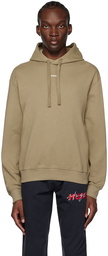 Hugo Brown Relaxed-Fit Hoodie