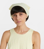 Montce Betsie gingham minidress and scarf set
