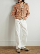 Federico Curradi - Ribbed Mulberry Silk Cardigan - Orange