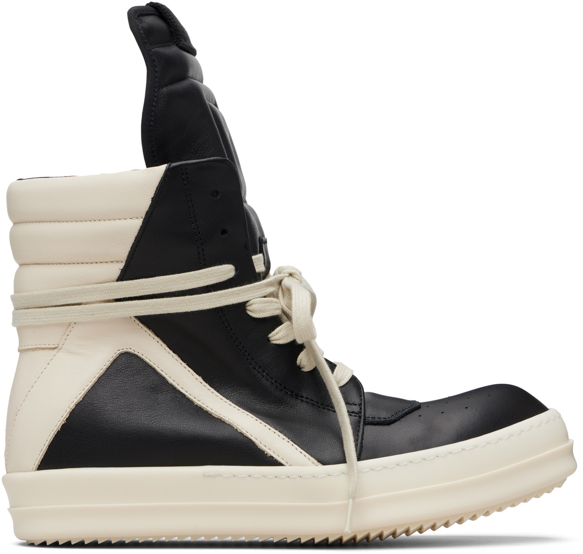 Rick Owens Black Jumbo Laces Geobasket Sneakers Rick Owens