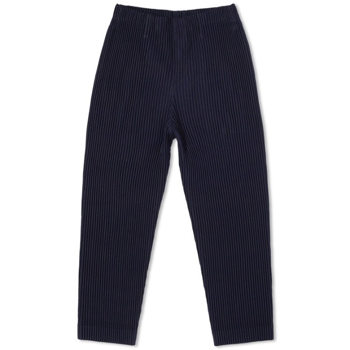 Photo: Homme Plissé Issey Miyake Men's Pleated Straight Leg Pant in Navy