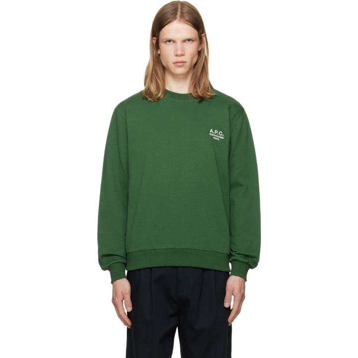 Photo: A.P.C. Green Standard 'Rue Madame' Sweatshirt