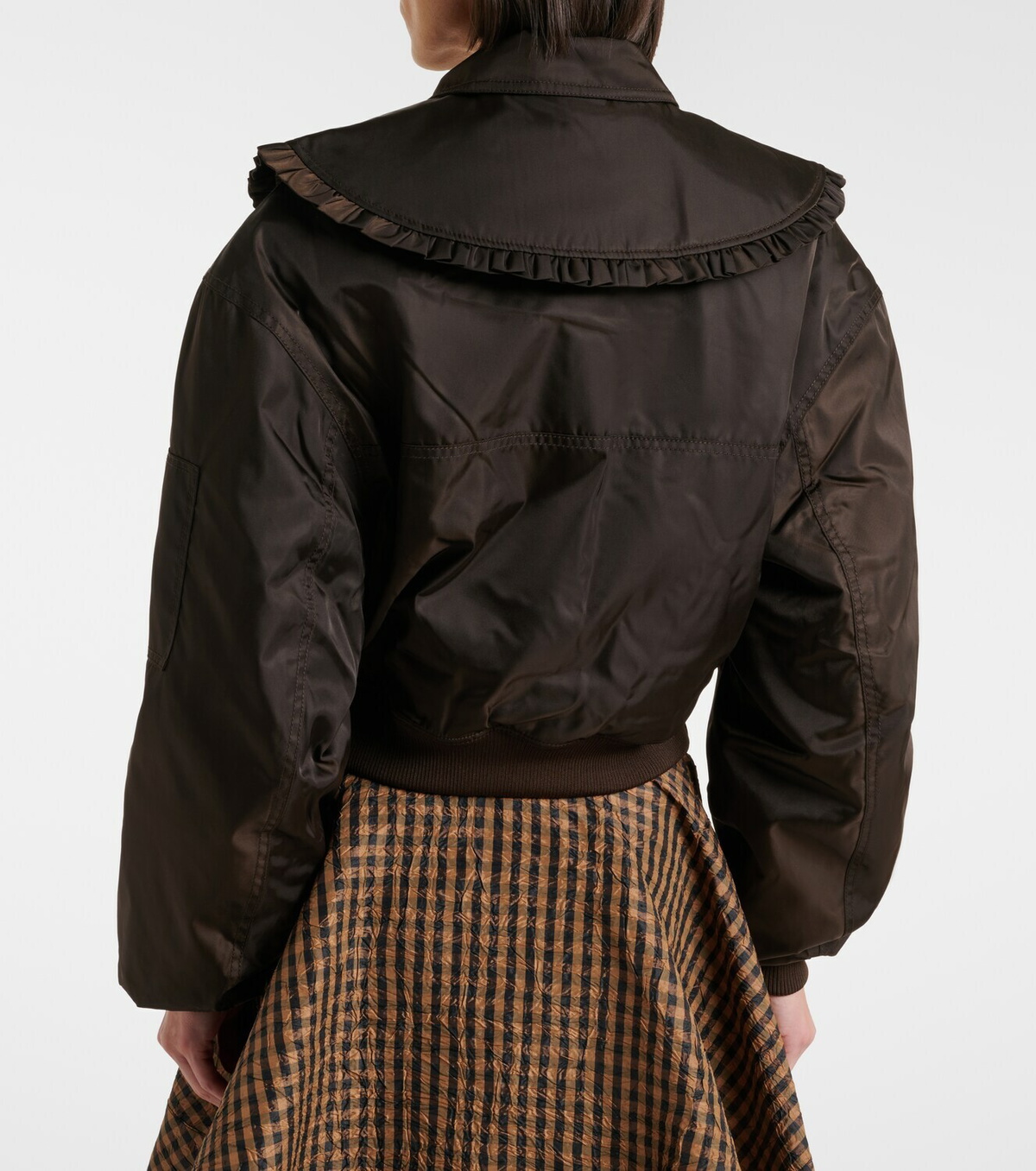 Ganni Duchess bomber jacket
