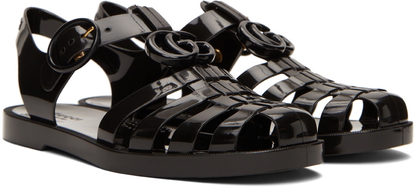 Leather thong sandal with Double G | Gucci shoes, Fashion shoes heels,  Leather thong sandals