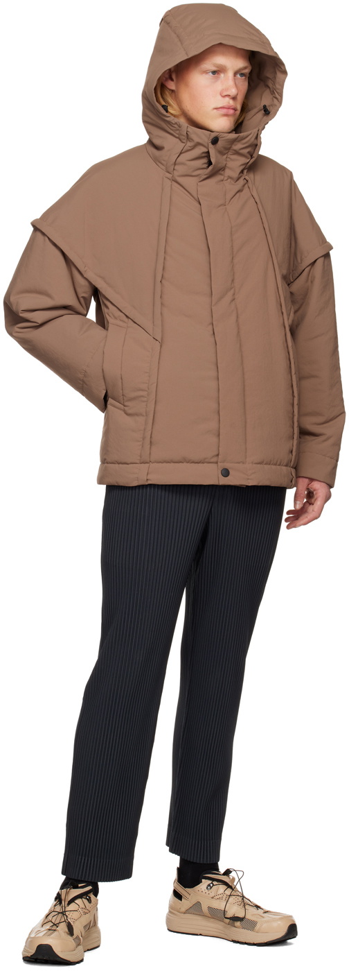Homme Plissé Issey Miyake Brown Frame Coat Homme Plisse Homme Plissé Issey Miyake Brown Frame Coat Homme Plisse