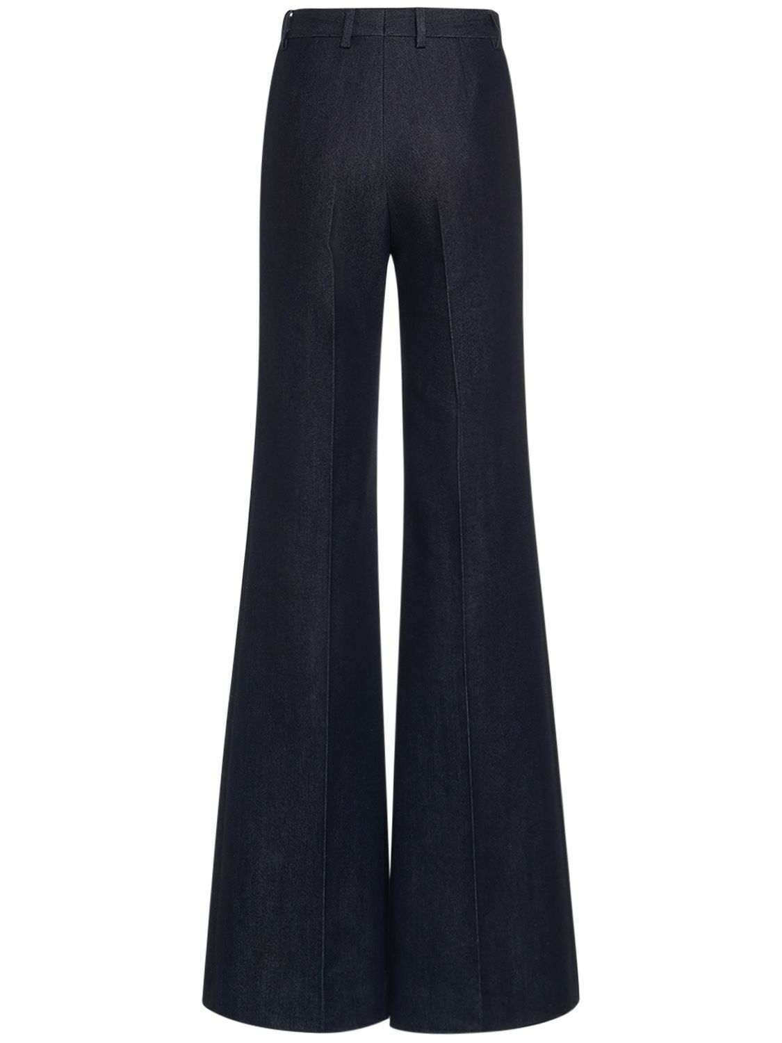 LORO PIANA - José High Waist Denim Flared Pants Loro Piana