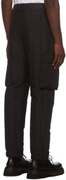 Chen Peng Black Down Roman Column Trousers