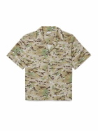 John Elliott - Convertible-Collar Camouflage-Print Cotton-Blend Shirt - Green