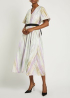 Roksanda Sana Printed Cotton-poplin Midi Dress Multicoloured 1