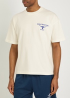 Cole Buxton Longhorn Printed Cotton T-shirt White