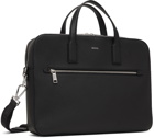 BOSS Black Leather Briefcase