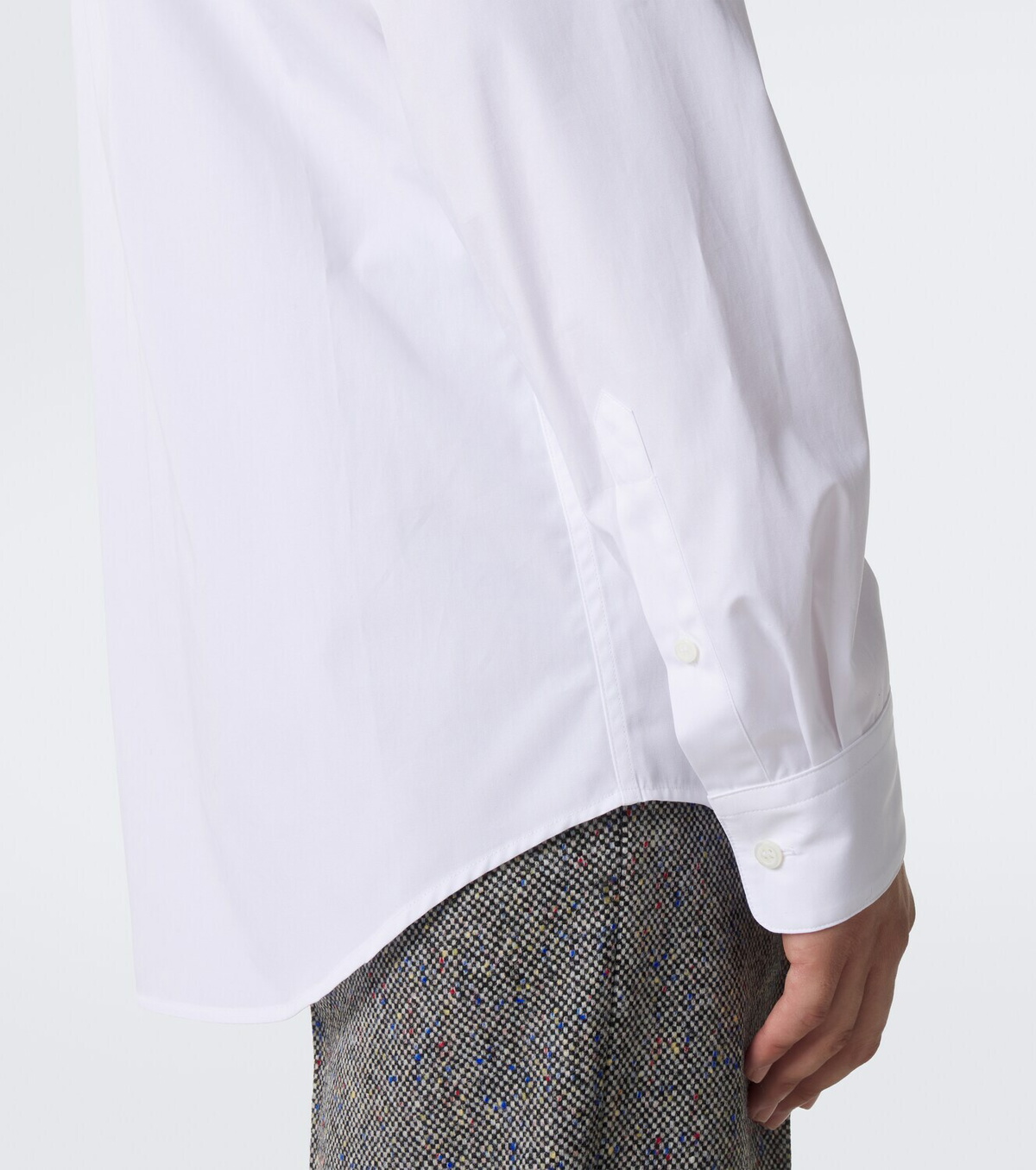 Dries Van Noten Caped cotton poplin shirt