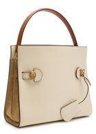 Tory Burch Lee Radziwill Double Small Leather top Handle bag - Cream - One Size