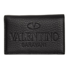 Valentino Garavani Black Logo Bifold Card Holder