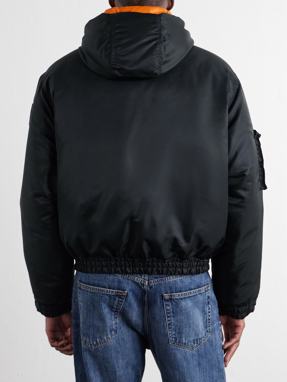 Canada Goose - Windrow Twill Hooded Down Bomber Jacket - Black