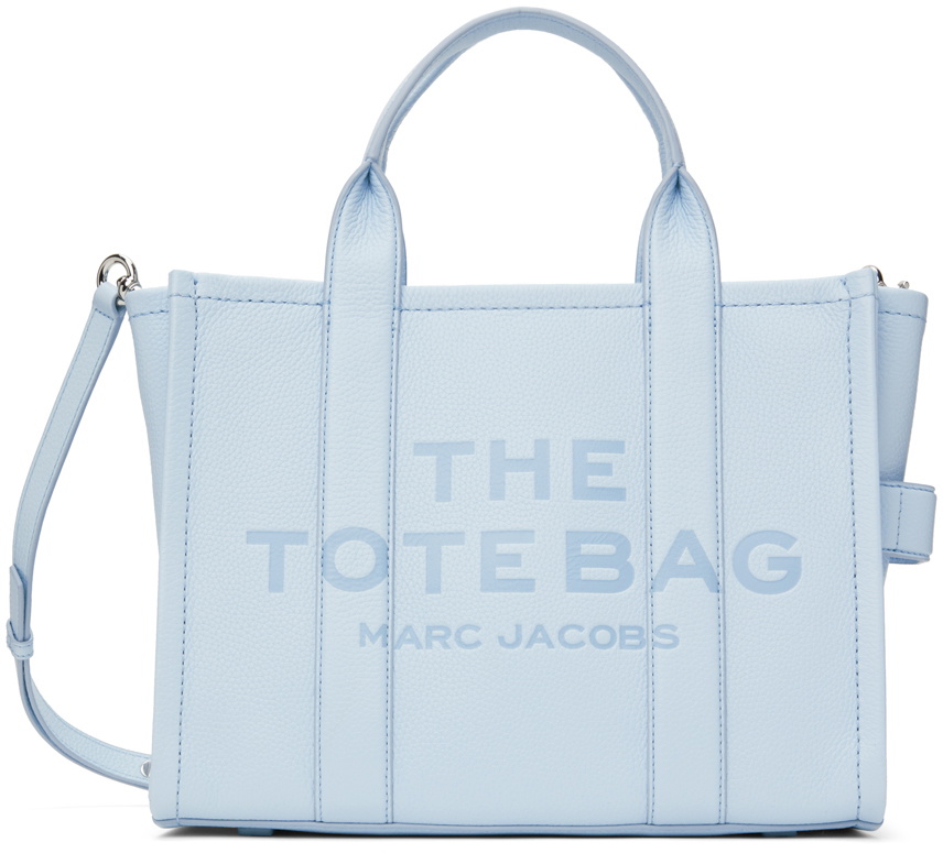 Marc Jacobs Blue 'The Leather Medium' Tote Marc Jacobs