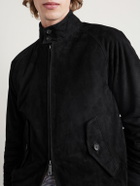 Baracuta - G9 Suede Harrington Jacket - Black