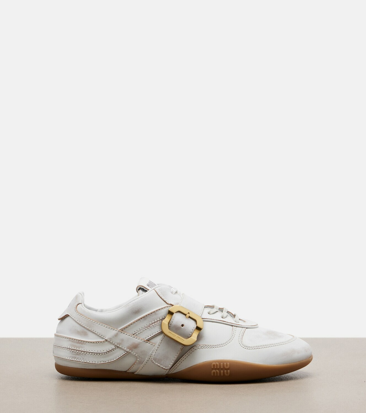 Miu Miu Gymnasium leather sneakers