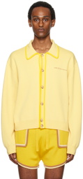 King & Tuckfield Yellow Bomber Cardigan