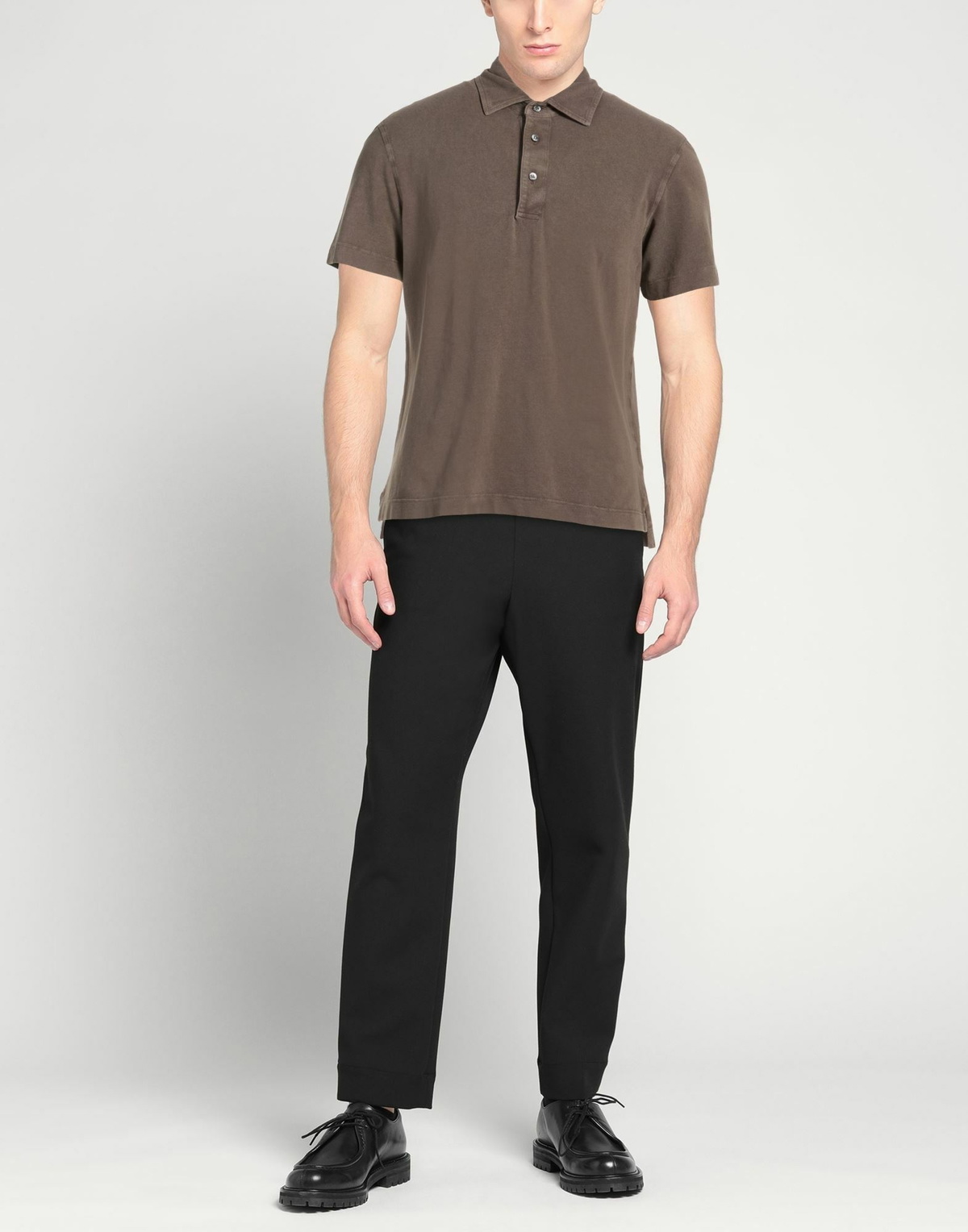 Drumohr Mens Polo shirt Dark in Brown