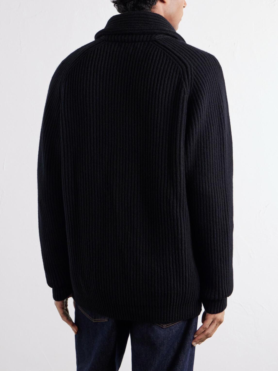 Begg & Co - Yacht Cashmere Cardigan - Black