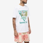 Casablanca Men's Tennis Club Icon T-Shirt in White