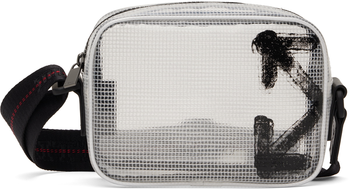 Off-White heritage カメラバッグ Transparent OFF-WHITE Heritage Camera Bag in Black | FWRD