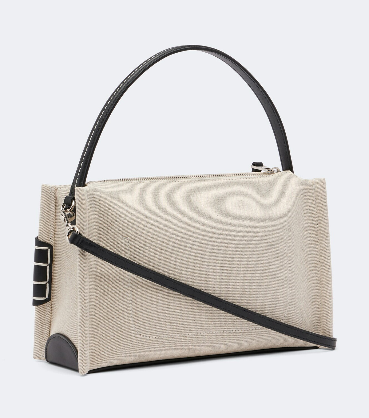 JW Anderson Loafer Medium canvas and leather top-handle bag