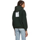 Vetements Green Fitted Inside Out Hoodie