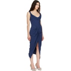 Vivienne Westwood Navy Panther Midi Dress