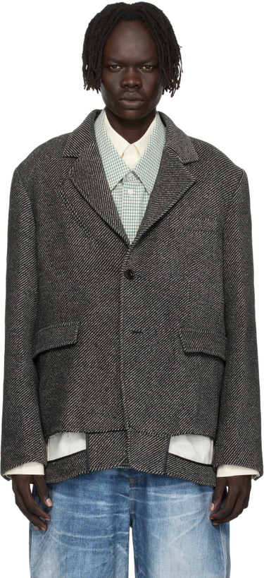 Photo: Andersson Bell Gray Inside Out Wool Blazer