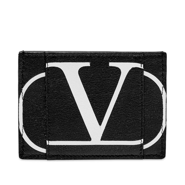 Photo: Valentino Go Logo Leather Card Holder
