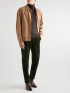 De Petrillo - Straight-Leg Cotton-Blend Corduroy Trousers - Green
