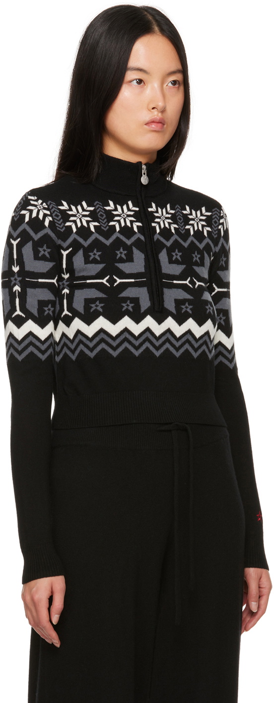 Perfect Moment Black Nordic Sweater