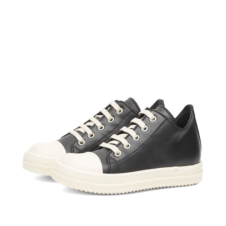 Photo: Rick Owens Babysneaks Grade School Sneakers in Black/Milk