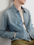 FULLCOUNT - Distressed Denim Zip-Up Jacket - Blue