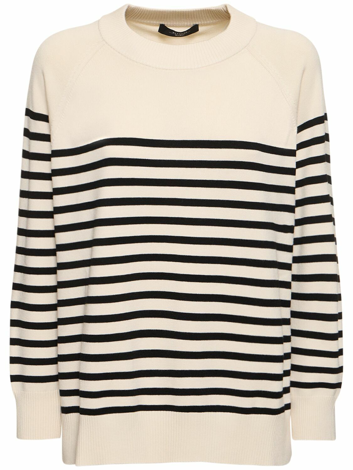 WEEKEND MAX MARA Pepato Viscose Blend Knit Sweater