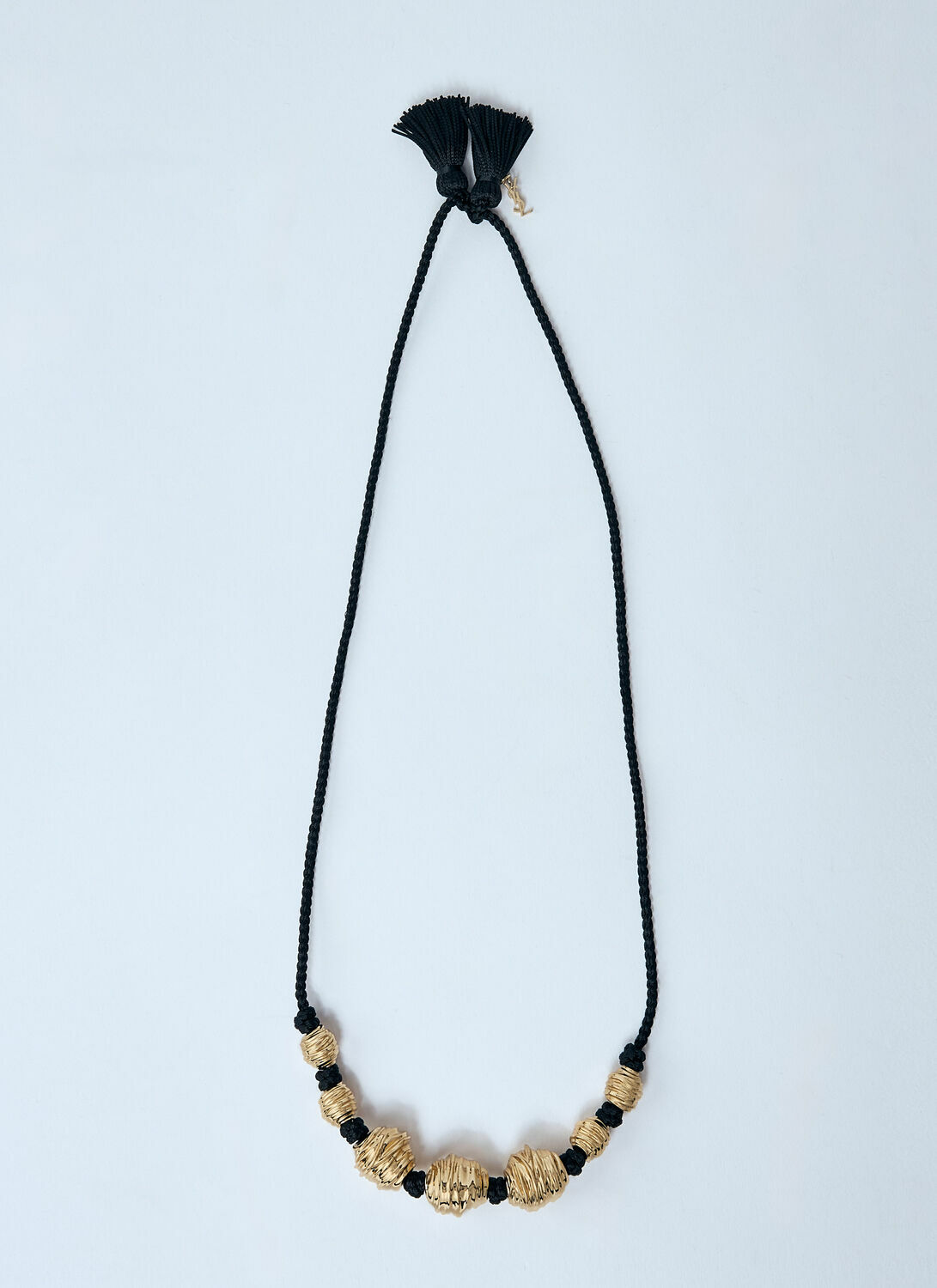 Saint Laurent Metal And Tassel Necklace