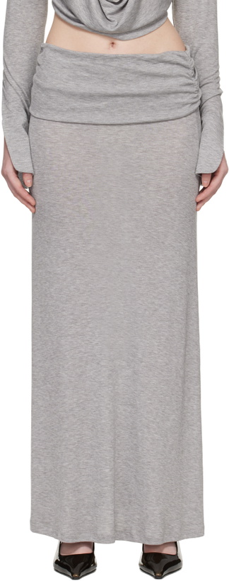 Photo: Aya Muse Gray Feyra Midi Skirt