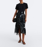 Simone Rocha Embellished pointelle cotton cardigan