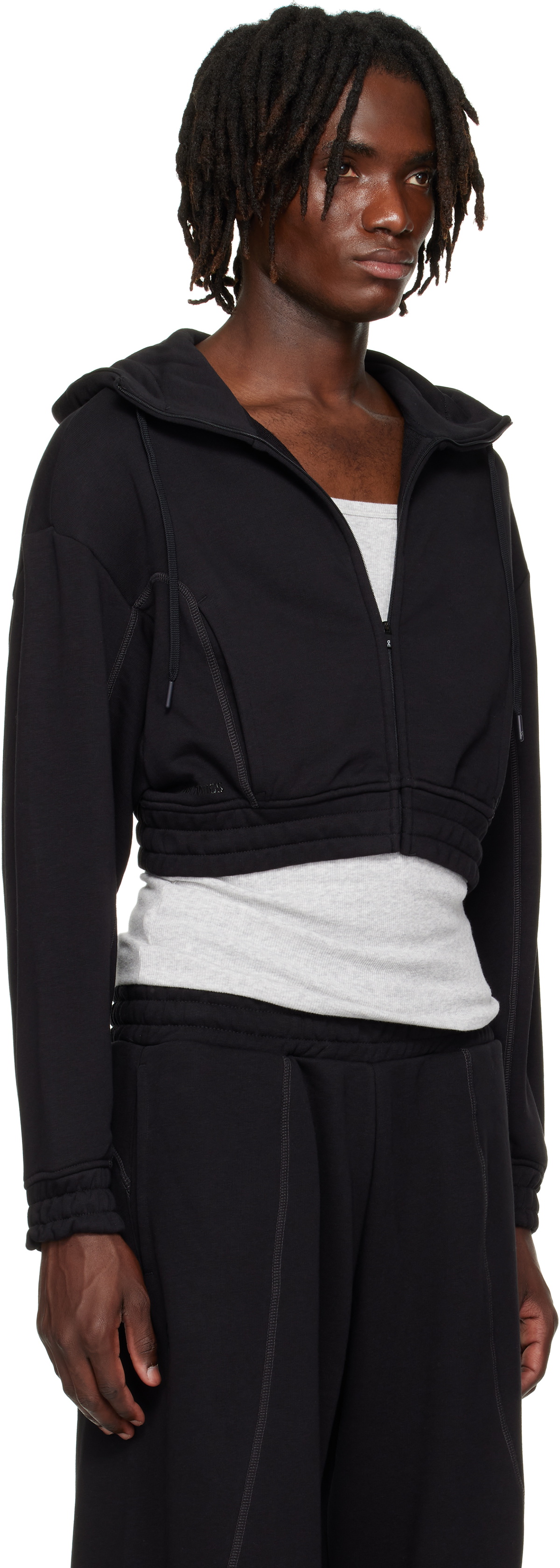 On Black FKA twigs Edition Club Cropped Hoodie