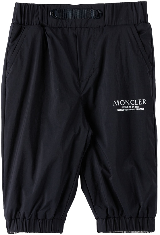 Photo: Moncler Enfant Baby Navy Satin Trousers