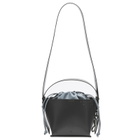 F/CE. Women's Tech Leather Bucket Shoulder Bag in Grey 