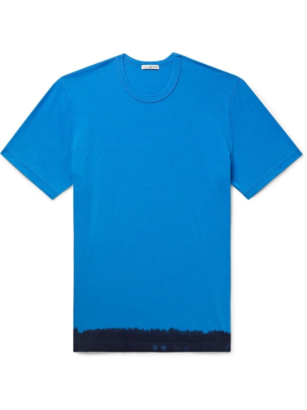 Photo: JAMES PERSE - Dip-Dyed Combed-Cotton Jersey T-Shirt - Blue - 1