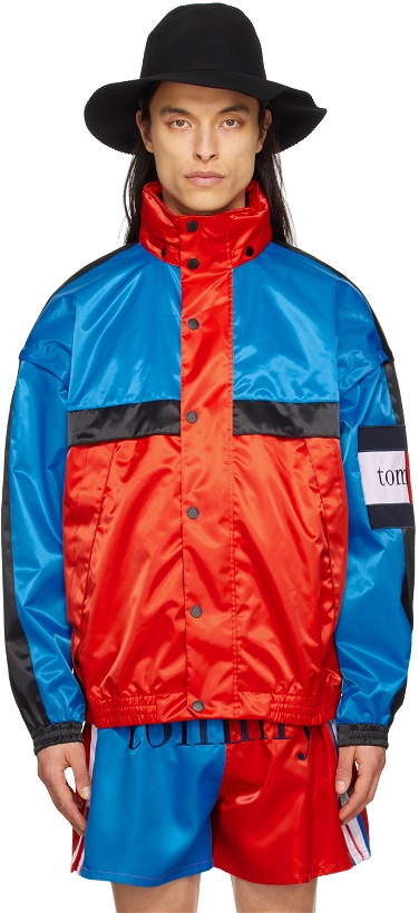 Photo: Tommy Jeans Red & Blue Colorblocked Sailing Jacket