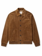 Valentino Garavani - Suede Bomber Jacket - Brown