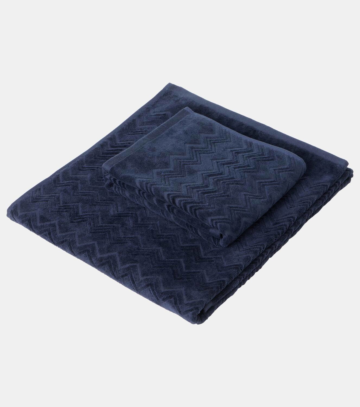 Missoni Chalk set of 2 zigzag cotton terry towels