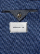 Peter Millar - Towns Unstructured Puppytooth Cotton-Blend Blazer - Blue