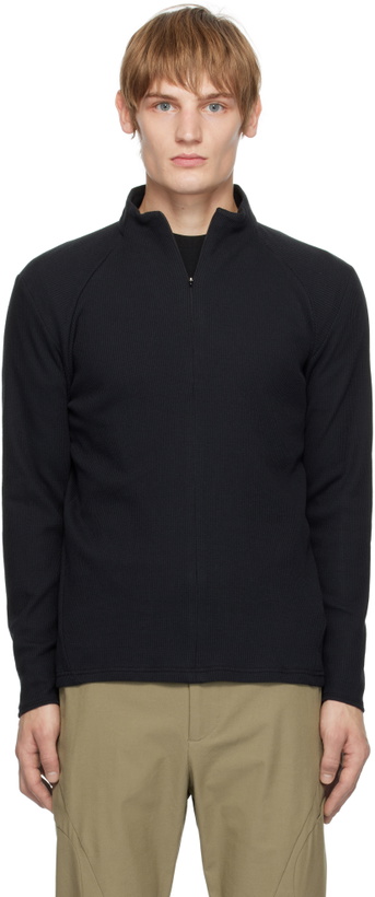 Photo: POST ARCHIVE FACTION (PAF) Black 7.0 Right Long Sleeve Sweatshirt