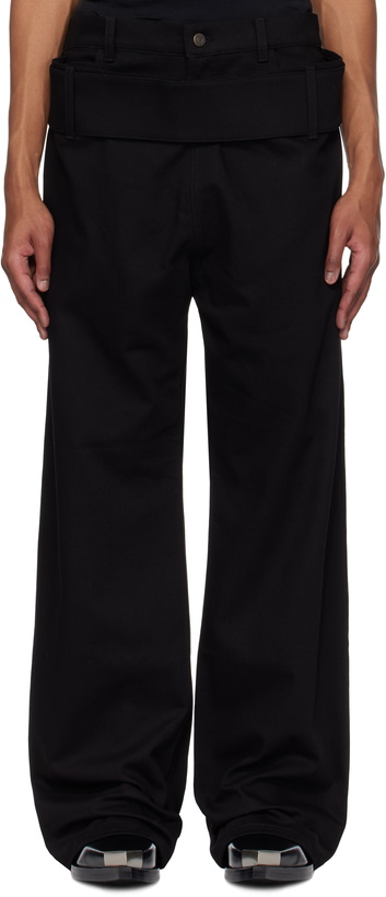 Photo: Courrèges Black Double Belt Jeans